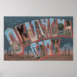 Oklahoma City, Oklahoma (Olievelden) Poster