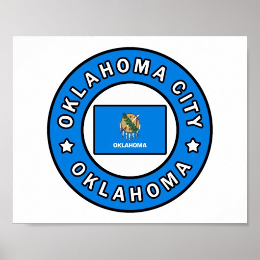 Oklahoma City Oklahoma Poster (Voorkant)