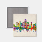 Oklahoma City Oklahoma Skyline Magneet (Voorkant / Achterkant)