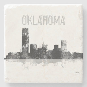 OKLAHOMA CITY, OKLAHOMA SKYLINE STENEN ONDERZETTER