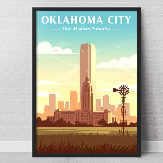  Oklahoma City Poster