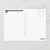 Oklahoma City Reflecting Pool Gate 9:03 Briefkaart (Achterkant)