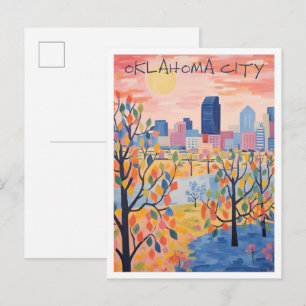 Oklahoma City Reis Esthetiek Briefkaart
