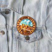 Oklahoma City Ronde Button 7,6 Cm (In situ)