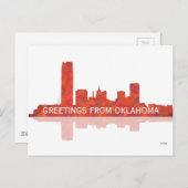 OKLAHOMA CITY SKYLINE - Briefkaart (Voorkant / Achterkant)