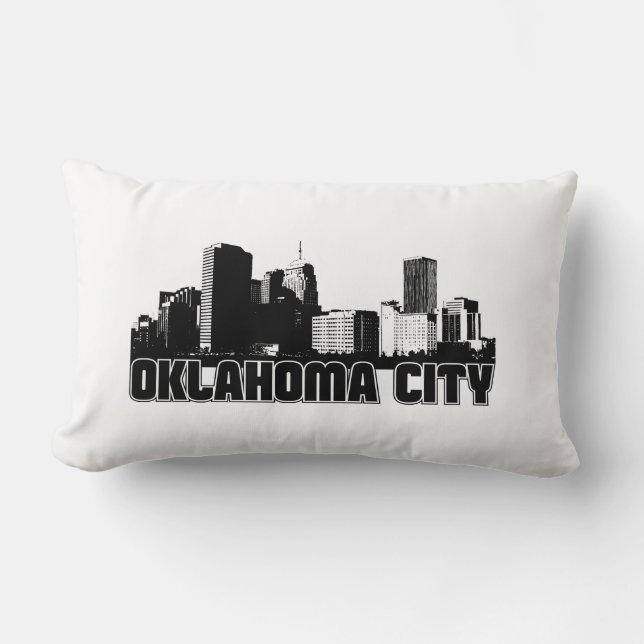 Oklahoma City Skyline Kussen (Voorkant)