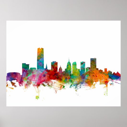 Oklahoma City Skyline Poster (Voorkant)