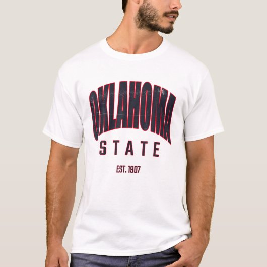 OKLAHOMA Classic Retro  90S-stijl - grijs T-shirt (Voorkant)