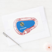 Oklahoma Climate Carabiner Rechthoekige Sticker (Envelop)