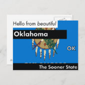Oklahoma de Sooner State Briefkaart (Voorkant / Achterkant)