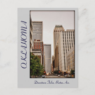 Oklahoma, Downtown Tulsa, Boston Ave, Briefkaart