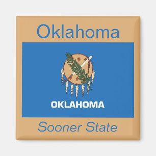 Oklahoma Flag Magnet Magneet