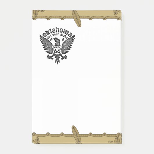 Oklahoma Get Your Kicks Post-it® Notes (Voorkant)