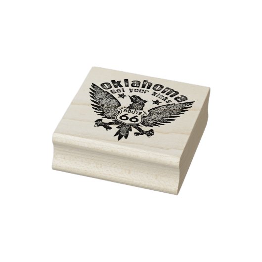 Oklahoma Get Your Kicks Rubberstempel (Stempel)