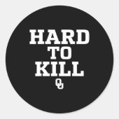 Oklahoma Hard To Kill Ronde Sticker (Voorkant)