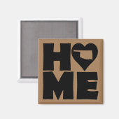 Oklahoma Home Heart State Fridge Magnet (Recto/Verso)