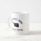 Oklahoma Home Sweet Home Famille Monogramme Mug (Devant gauche)