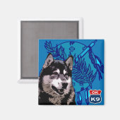 Oklahoma Husky Magneet (Voorkant / Achterkant)