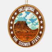 Oklahoma Keramisch Ornament (Links)
