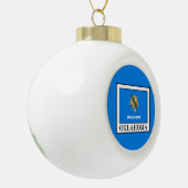 Oklahoma Keramische Bal Ornament (Links)