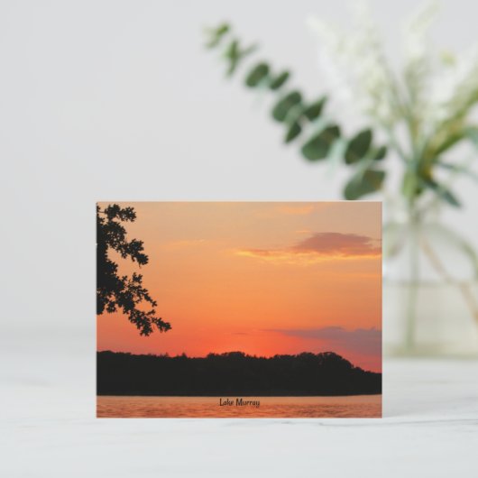 Oklahoma, Lake Murray zonsondergang Briefkaart (Staand voorkant)