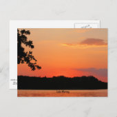 Oklahoma, Lake Murray zonsondergang Briefkaart (Voorkant / Achterkant)