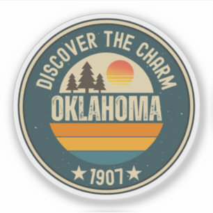 Oklahoma Land Run - OK Geschiedenis Gift Sticker