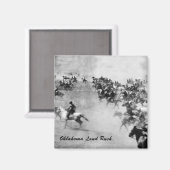 Oklahoma Land Rush Magnet Magneet (Voorkant / Achterkant)