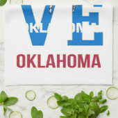 Oklahoma Love USA State Theedoek (Gevouwen)