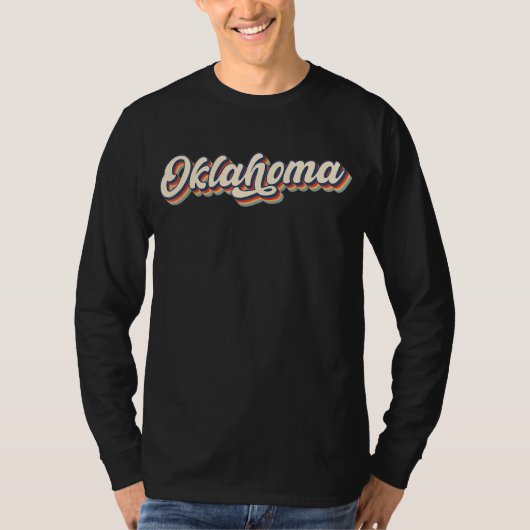Oklahoma Ok  State Retro T-shirt (Voorkant)
