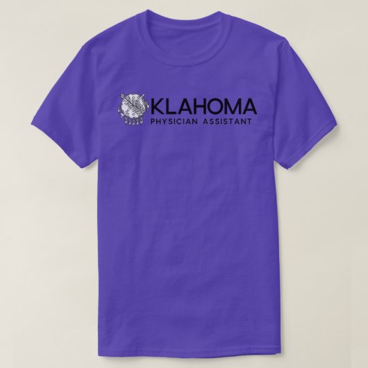 Oklahoma Physician Assistant Horizontal T-shirt (Design voorkant)