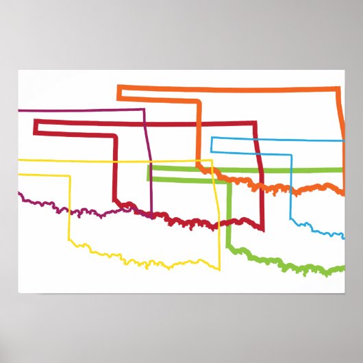 oklahoma pride blur poster (Voorkant)