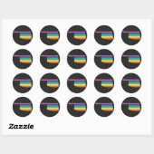 oklahoma pride. ronde sticker (Vel)