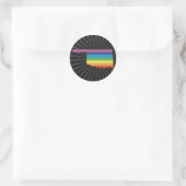 oklahoma pride. ronde sticker (Tas)