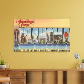 Oklahoma (provincie Will Rodgers) Canvas Afdruk (Insitu (Woonkamer))