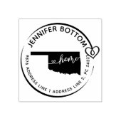Oklahoma return address business rubberstempel (Afrduk)