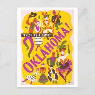 Oklahoma Rodgers + Hammerstein Show Poster Briefkaart