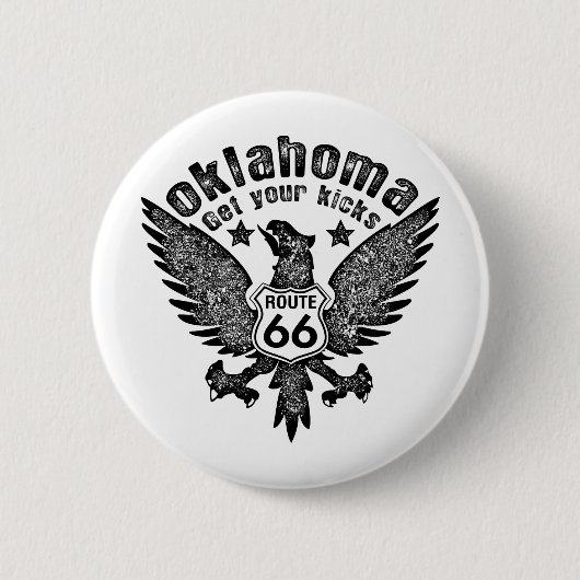 Oklahoma Ronde Button 5,7 Cm (Voorkant)