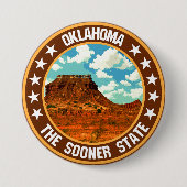 Oklahoma Ronde Button 7,6 Cm (Voorkant)