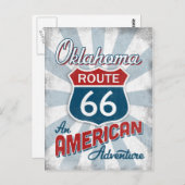 Oklahoma Route 66  Amerika Briefkaart (Voorkant / Achterkant)