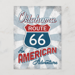 Oklahoma Route 66  Amerika Briefkaart