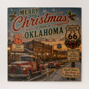 Oklahoma Route 66 Kerst Uitdaging Legpuzzel