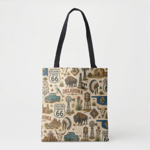 Oklahoma Route 66 Prairie Carryall Draagtas