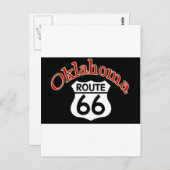 Oklahoma Route 66 Shield Briefkaart (Voorkant / Achterkant)