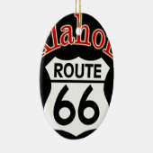 Oklahoma Route 66 Shield Keramisch Ornament (Rechts)