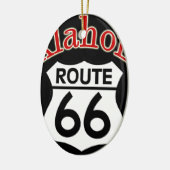 Oklahoma Route 66 Shield Keramisch Ornament (Links)
