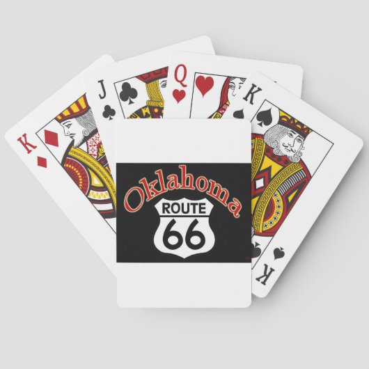 Oklahoma Route 66 Shield Speelkaarten (Achterkant)