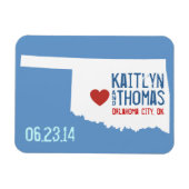 Oklahoma Save the Date -  stad Magneet (Horizontaal)