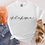 Oklahoma Script State Women's T-Shirt<br><div class="desc">Nous ajoutons toujours de nouveaux designs chaque jour !</div>