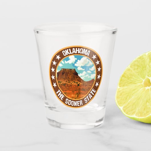 Oklahoma Shot Glas (Voorkant)